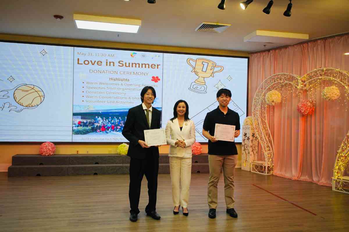 DONATION TO RAINBOW SENIOR HOUSE